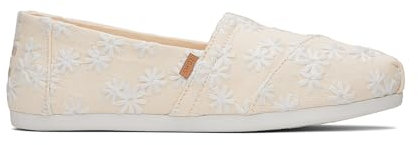 TOMS Damen Alpargata CloudBound Flacher Slipper, Natural Embroidered Floral, 40 EU