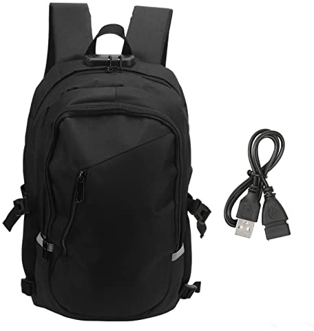 Datorryggsäck, Picknickryggsäck med USB-port, Stöldskyddad Bärbar Ryggsäck Datorryggsäck med Stor Kapacitet, Vattentät Högskoledatorväska för Resekontorsföretag, för Män Vuxna