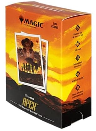Ultra PRO - Outlaws of Thunder Junction 105ct APEX™ Deck Protector Sleeves Ft. Gang Silhouette for Magic: The Gathering, TCG Premium Collectible Protective Sleeve Card Pack