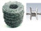 SERVICEWEBSHOP | 100 MT Filo Spinato Zincato per Recinzioni in Rete Metallica, Matassa 100 mt Filo 1,7 mm, per recinzione da giardino, Deterrente e Protezione Antintrusione