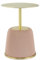 Qiyano Moderner Beistelltisch Sela Rosa - Metall, Rund, Couchtisch, Kaffeetisch, Wohnzimmer, Schlafzimmer, Lounge, Einrichtung, Kleiner Tisch, Stil