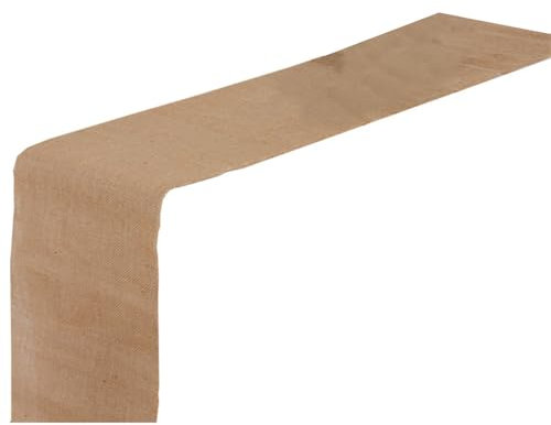 Tischläufer aus Jute, Vintage, Natur, Khaki, Leinenimitat, Weihnachten, Hochzeit, Tischläufer, Restaurant, Tischdekoration