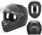 Integralhelm mit Sonnenblende | Motorradhelm Integralhelme | Motorradhelm Integralhelm Mofahelm ECE 22.06 | Kinn- & Kopfbelüftung | für Damen und Herren | Schwarz (XL)