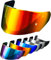 PSLER Helm Visier für LS2 Outer FF320 Rapid FF353 Assault FF328 Stream FF800,Helmvisier Getöntes Visier Motorradhelm Zubehör Ersatz(Tiefes Rot)