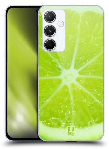 Head Case Designs Lime Fruitylicious Custodia Cover Dura per Parte Posteriore Compatibile con Samsung Galaxy A55 5G