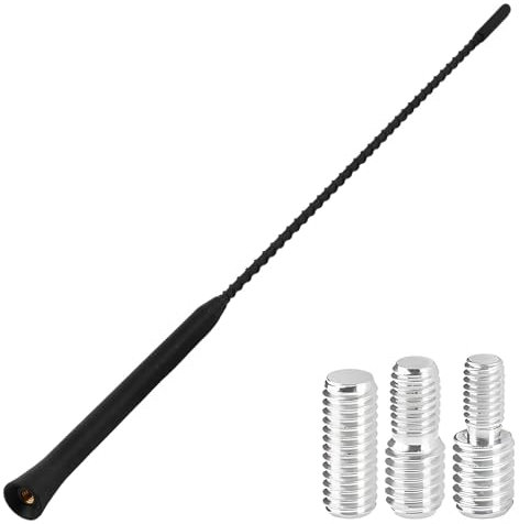 Autoantenne Dachantenne Radio Antenne 40cm, Universal Dachantenne Auto, Ersatzantennenstab mit Verstärker, Auto Antenne Dach mit Starker FM/DAB-Empfangsfunktion, für Golf 4 5 6 7