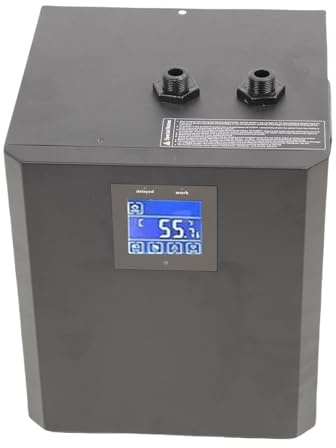 Depisuta Enfriador de Agua de Baño de Hielo para Bañeras de Zambullida en Frío, 1/3 Caballos de Fuerza en Enfriamiento de Zambullida en Frío para Bañera de Hielo, Control Remoto de (EU Enchufe 220V)