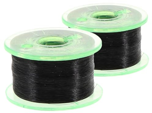 WOONEKY 2 Rollen Unsichtbarer Faden Zaubertrick Garn für Kit Schwebender Ring Illusionseffekt Einfach zu Bedienen für Party Zaubervorführungen Zufällige Farbe