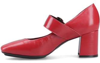 Hush Puppies Women's Celcilia Buckle Heel, Red, 5 UK
