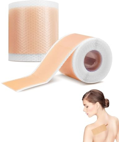 FUGLUS Cerotti in Silicone Cicatrici 4x150cm Impermeabile, per Cesareo, Chirurgia, Ustioni, Acne - Tagliabile, Riutilizzabile e Adatto a Pelli Sensibili