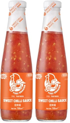 THAI DRAGON Sweet Chilli Sauce 700ml (Pack of 2)