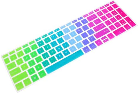 Protège-Clavier Silicone pour Ordinateur Portable 15 Pouces Housse Réutilisable Anti-Saleté et Protection Projections d'eau pour Travail et Étude Plusieurs Styles