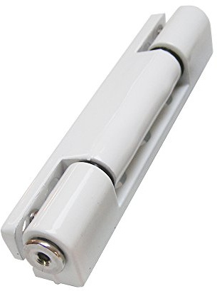 White Avocet UPVC Door Butt Hinge Angled 115mm 13° Degrees