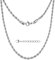 Silvadore 4mm Silver ROPE Necklace Chain for Men Women - Stainless Steel Strong Solid Diamond-Cut Twist Links - Cool Mens Jewellery Gift - 66cm / 26 inch
