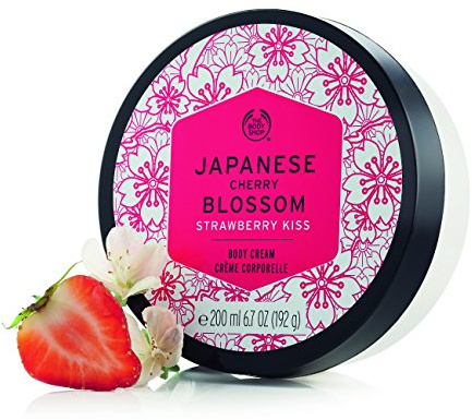 The Body Shop Japanese Cherry Blossom Strawberry Kiss Body Cream 200ml