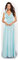 Infinity Kleid inklusive Bandeau Top Brautjungfernkleid Gr. 34-42 viele Farben Wickelkleid lang, 70 Verschiedene Wickelarten Brautkleid, Abendkleid Kleid lang Maxikleid (Hellblau, 1 (34-42))