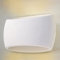 Sesamall- Applique da interno bianca a forma ovale, lampada da parete in gesso, design moderno e minimal - Attacco 1xR7S - dim. 17x29x14 cm