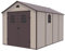 Gardiun Abri de Jardin en Résine Alessia D 8,82 m² 366x241x238 cm avec Plancher et Fenêtres Beige
