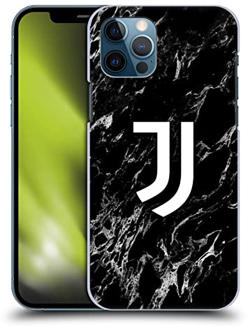 Head Case Designs Offizielle Juventus Football Club Schwarz Marmor Harte Rueckseiten Handyhülle Hülle Huelle kompatibel mit Apple iPhone 12 / iPhone 12 Pro