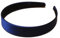 Haarreif, 2,5 cm, marineblau, mit Satin überzogen, Kunststoff, ohne Zähne, für Damen und Mädchen Glitz4Girlz