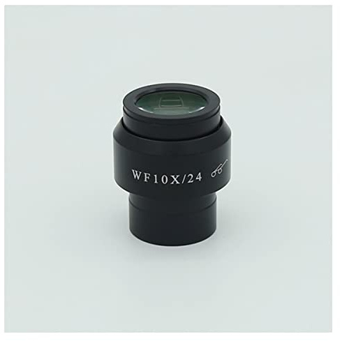 Mikroskop-Zubehör-Kit 1 STÜCK Stereomikroskop. WF10X 22. MM 23mm 24mm Weitwinkel Okular mit Brillen 30 mm Durchmesser Mikroskopische Objektträger (Color : WF10X-24)