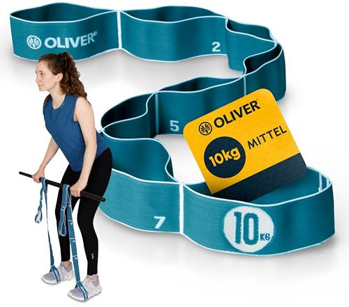 Oliver Tex-O Maxiband Resistance Bänder mit Schlaufen (türkis, mittel)