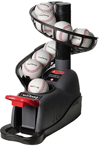 Furlihong 898BH Baseball Soft Toss Machine, Angle Adjustable, Step On Paddle and Release to Launch, No Power Supply Needed, Works with Regulation Baseball