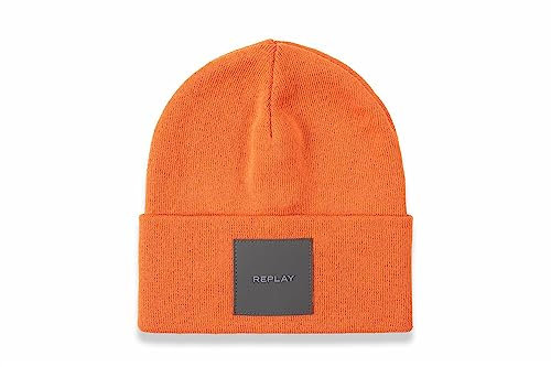 Replay Unisex Mütze Wintermütze, Orange 201 (Orange), Onesize