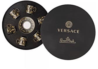 Versace Virtus Gala Black Set 6 Espressotassen