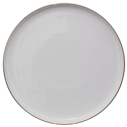 Secret de Gourmet - Lot de 6 Assiettes Plates Sublima 27cm Blanc