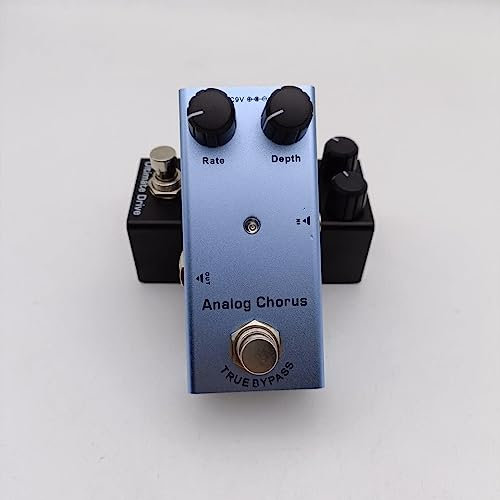 alljita Pedal de guitarra eléctrica multiefectos, procesador de sonido de efecto cálido y natural, accesorio portátil para guitarra y bajo, pedales de múltiples efectos de guitarra CC 9 V True Bypass