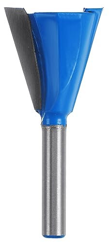 sourcing map Dovetail Router Bit 1/4 Shank 1 Dia Tungsten Carbide 14 Degree Dovetail Joint Joinery Bit for Drawer Cabinet Box Joints Making Woodworking