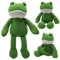 SiSfeL Frosch Kuscheltier Grün Frosch Plüsch Kawaii Frosch Plüschtier Stofftier Soft Langbeinige Frosch Puppen Dekoration Kissen Geschenk fur Kinder Mädchen, 40cm