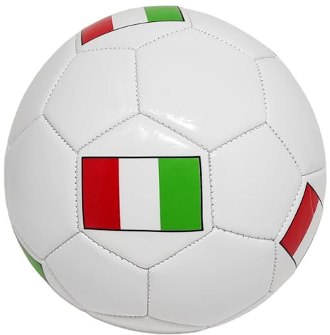 Pallone Italia Da Calcio Palla Da Allenamento da Partita Misura 5 Diametro 22 cm Lucido