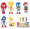 6 Pezzi Topper per Torta Sonic, Set di Mini Figure, Personaggio Giocattolo per Bambini, Modello di Figura Topper per Torta, Mini Figure per Decorazione Torta per Bambini, Usato per Feste Regalo