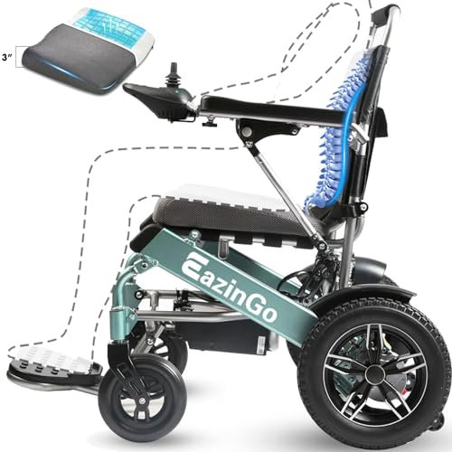 [2025 Upgrade] WEYRAL Elektrischer Rollstuhl, Komfortabelster Rollstuhl, 25km Grüne All Terrain Elektrorollstühle für Erwachsene, Elektrorollstühle für Erwachsene, Airline Approved