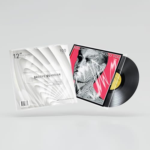 GROOVE GUARDIAN Premium Ultra-Clear 12 Outer Vinyl Record Sleeves (100)