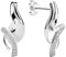 Zeeme Silber Damen Ohrstecker 925/- Sterling Silber 2,0cm Gesandet/Glanz Zirkonia weiß 274220038