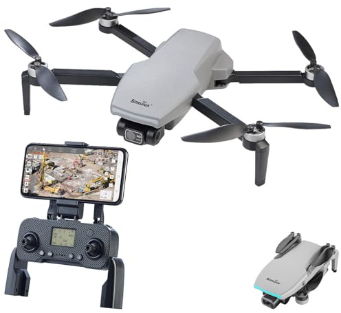 Simulus Drohne mit Kamera: Faltbare GPS-Drohne mit 4K-Cam, 2-Achsen-Gimbal, Brushless-Motor, WLAN (Quadcopter, mit Kamera 4K, VR)