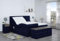 Boxspringbett Pino 240x220, WT-Dunkel Blau, 7-Zohnen Taschenfederkernmatratze, Ergoflex - Inklusive Aufbau - Deutscher Hersteller