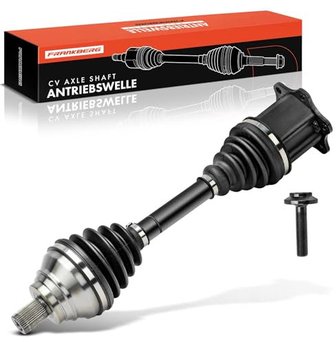 Frankberg Antriebswelle Achswelle AT ohne ABS Ring Kompatibel mit A3 8V1 8VK A3 Cabriolet 8V7 8VE Golf Alltrack BA5 BV5 Golf VII 5G1 BE1 BE2 BQ1 Replace# 5Q0407271L