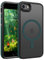 GUAGUA for iPhone SE Case 2020/2022, iPhone 8/7 Case [Compatible with MagSafe] Translucent Matte Back, Slim Shockproof Anti-Slip Anti-Scratch Protective Phone Cover for iPhone SE/8/7 4.7'', Dark Green