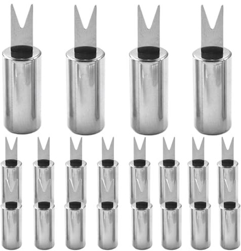 Kalastussaari Corn on the Cob Skewers, 20PCS Stainless Steel Corn Cob Holders, Reusable Small Sweetcorn Holders for Food Fruit Bbq Camping Picnics Parties, Corn on the Cob Skewers