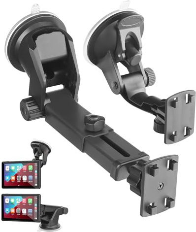 Carplay Mount, Carplay Display Stand for Carpuride, Car Game Monitor Mount, Universal Suction Cup Mount for Apple Car Play, Portable Stereo Stand, Monitor Mount