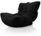 Aiire Relaxo Sitzsack XXL für Kuschelecke - Bean Bag Design mit Füllung - Riesen Sitzsäcke Erwachsene, Sitz Sack Flauschig - Bodenkissen Grob, Bodenstuhl, Bodensessel Schwarz