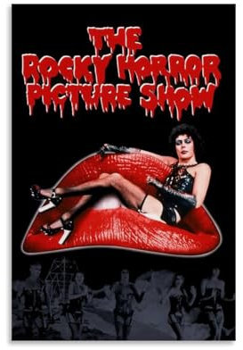 NJTIHG Poster The Rocky Horror, zum Dekorieren von Räumen, zum Dekorieren von Anime-Promi-Gemälden, Retro-Kunst, Ölgemälde, Leinwand, Wandkunst, 30 x 45 cm, ungerahmt, 15