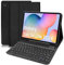 COEZFE Funda Teclado para Samsung Galaxy Tab S6 Lite 10.4 2024, Español Ñ Teclado para Samsung Tab S6 Lite 2024/2022/2020, Delgada Funda para Galaxy S6Lite (SM-P620/P625/P613/P619/P615/P610), Negro