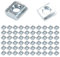 KINDPMA 60 Stück M5 Nutensteine T-Nut-Mutter Schiebemutter Kohlenstoffstahl T-Nut Schiene Gleitmutter T-Nutenstein Aluprofil Zubehör für 20-Serie Aluprofil-Extrusionsschlitz