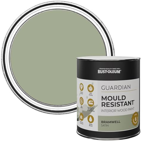 Rust-Oleum Green Guardian Mould Resistant Interior Wood Paint in Satin Finish - Bramwell 750ml