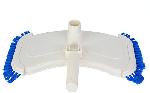 REXVTNS Swimming Pool Suction Vacuum Brush Maintainer | Above Ground Pool Maintenance Tool | Side & Bottom Brush for Easy Debris Removal | ABS Material, 36cm / 14.2in